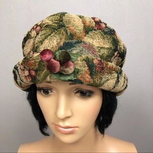 90’s Vintage Tapestry Bucket Hat Roll Up Brim